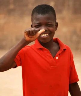 African boy - street children portrait diversity smile